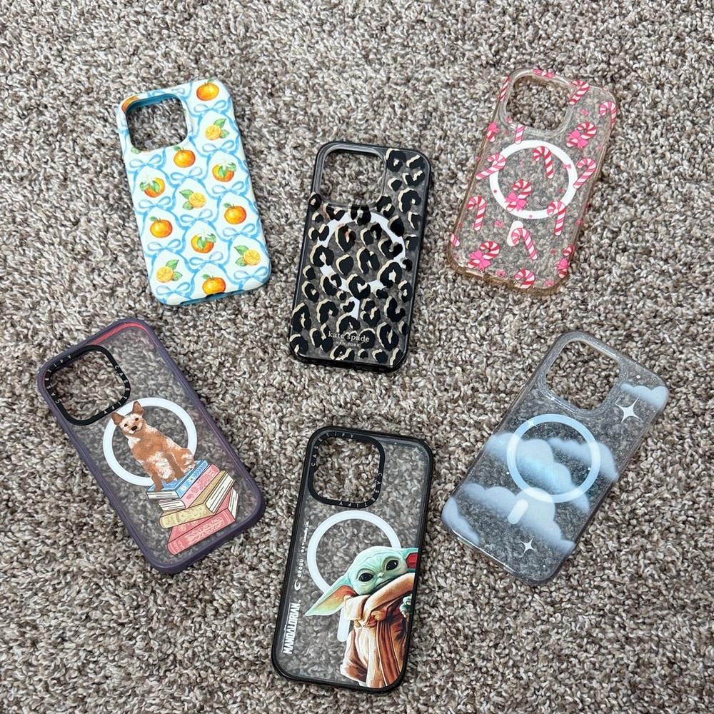 Casetify, Kate Spade and Velvet Caviar iPhone 14pro Cases Bundle
